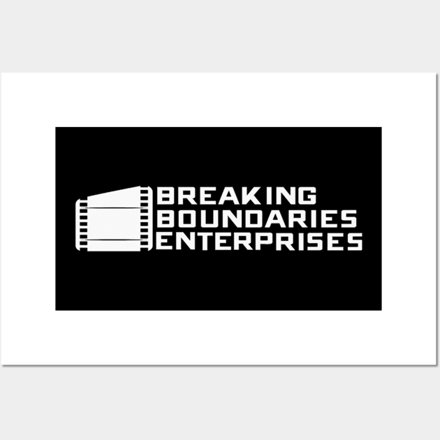 BBE White Logo Wall Art by X the Boundaries